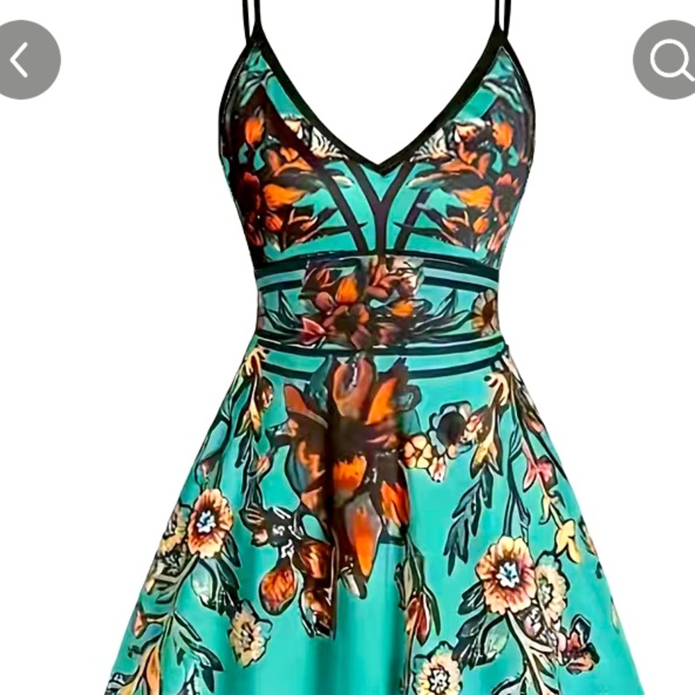 A-line stretchy dress, fun, bright and comfy!
